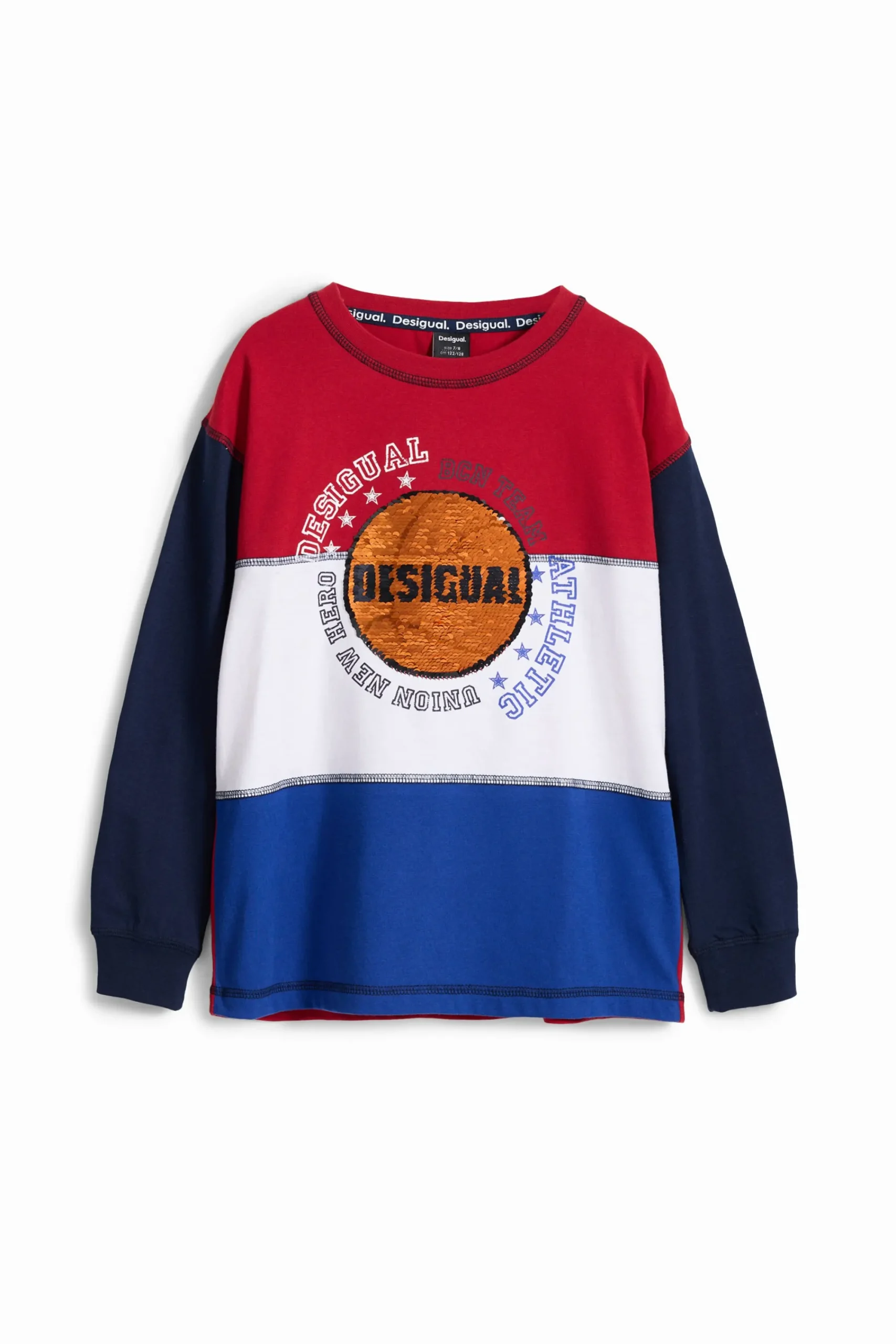 T-shirts E Camisas<Desigual Camiseta de basquete tricolor