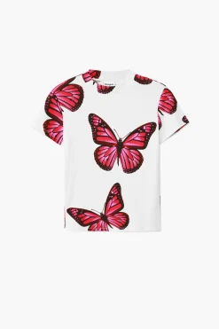 Roupa De Malha|Camisas E Blusas<Desigual Camiseta de borboletas