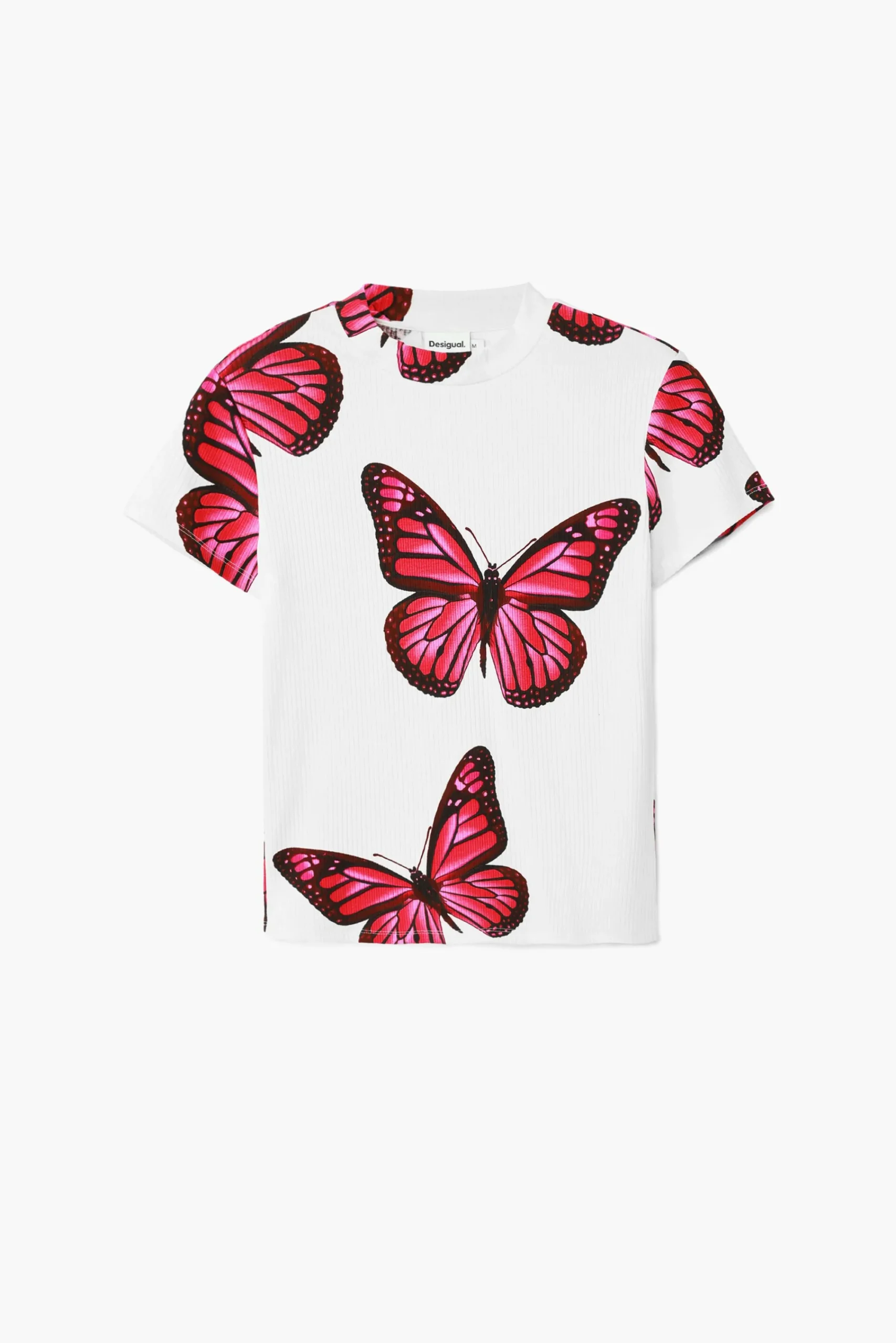 Roupa De Malha|Camisas E Blusas<Desigual Camiseta de borboletas