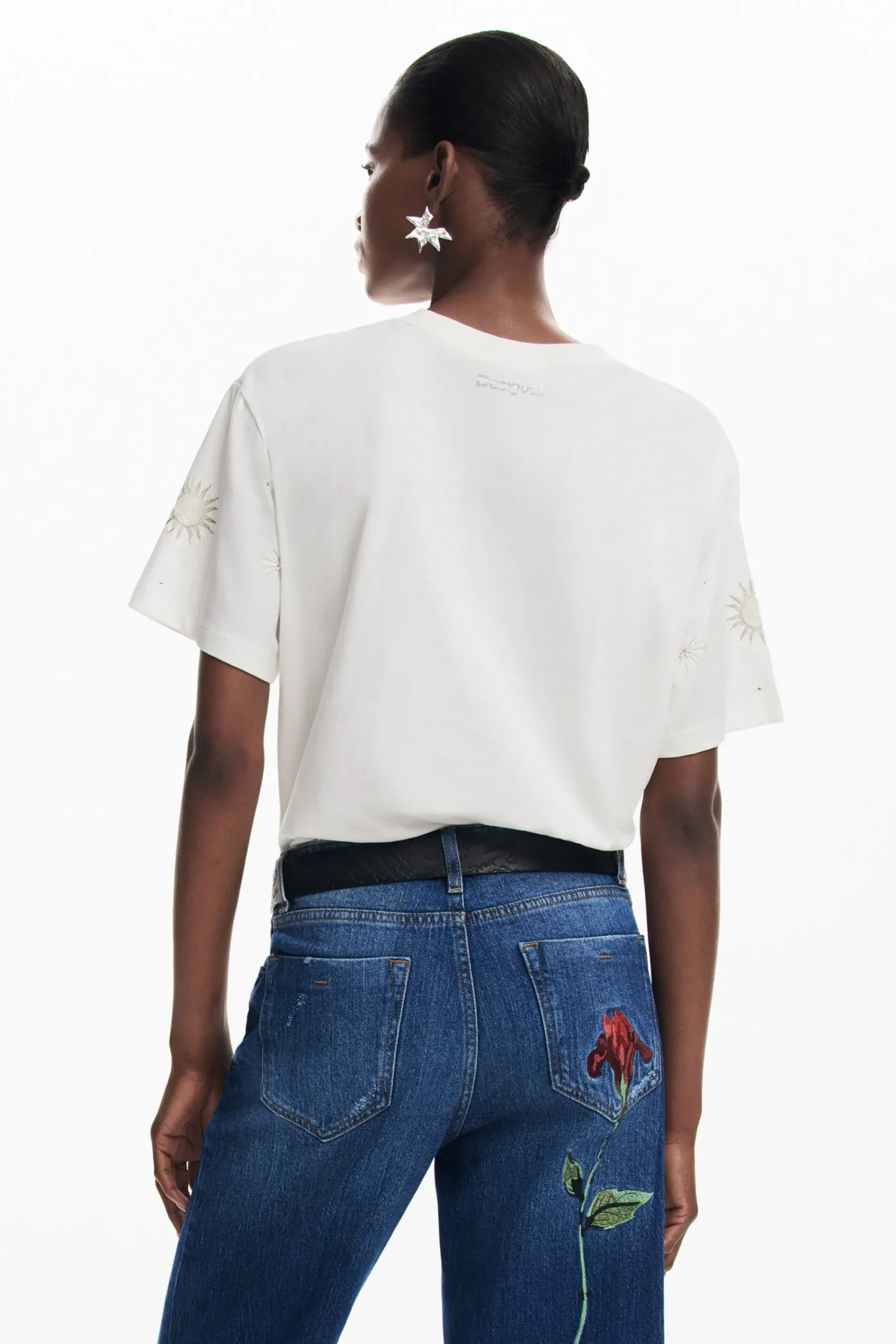 Camisas E Blusas|T-shirts<Desigual Camiseta de borboletas