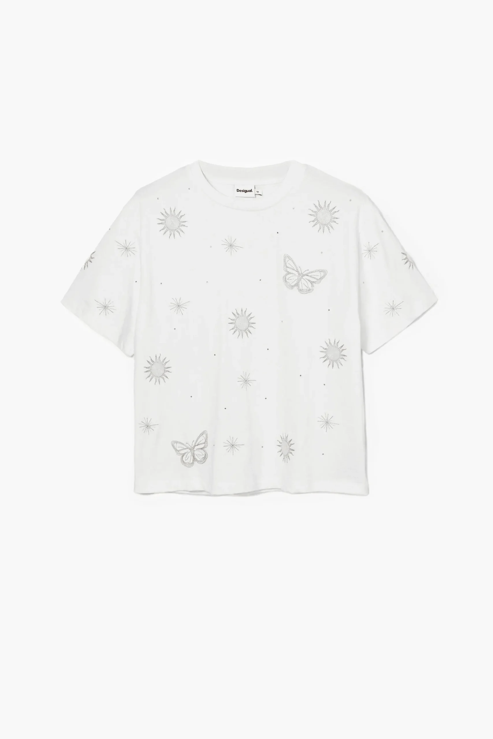 Camisas E Blusas|T-shirts<Desigual Camiseta de borboletas