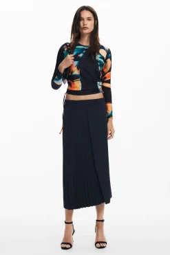 Camisas E Blusas|T-shirts<Desigual Camiseta de flores