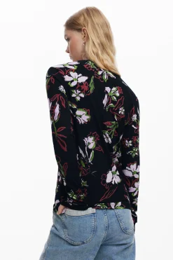 Camisas E Blusas|T-shirts<Desigual Camiseta de flores