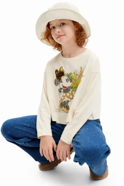 T-shirts E Camisas<Desigual Camiseta de flores da Minnie Mouse