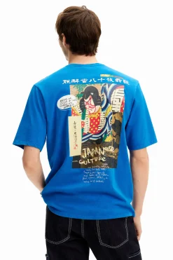 T-shirts<Desigual Camiseta de manga curta com ilustração
