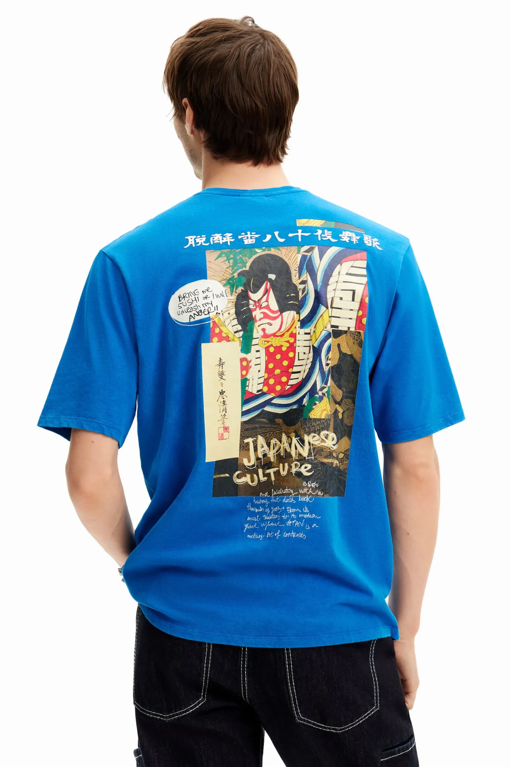 T-shirts<Desigual Camiseta de manga curta com ilustração