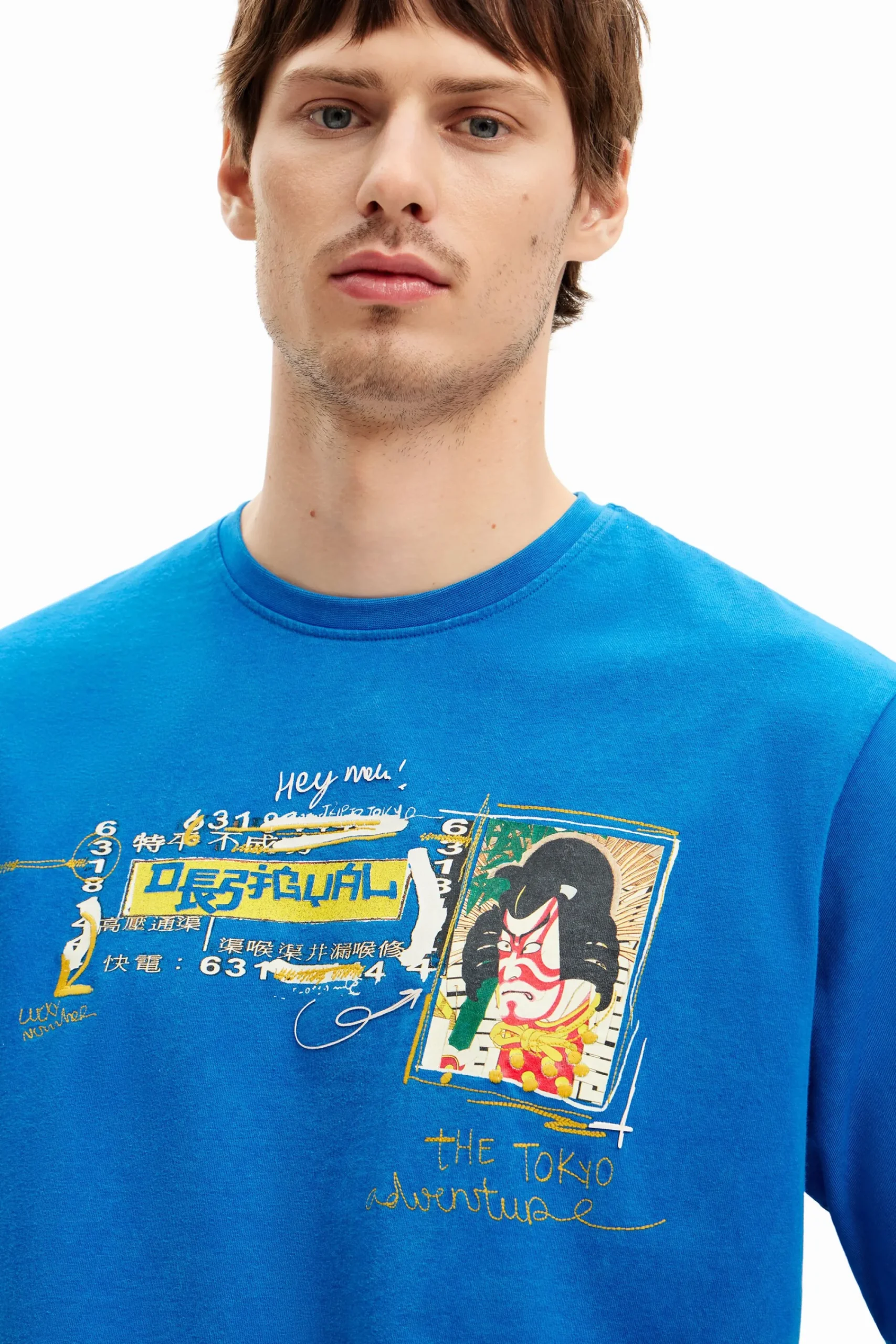 T-shirts<Desigual Camiseta de manga curta com ilustração