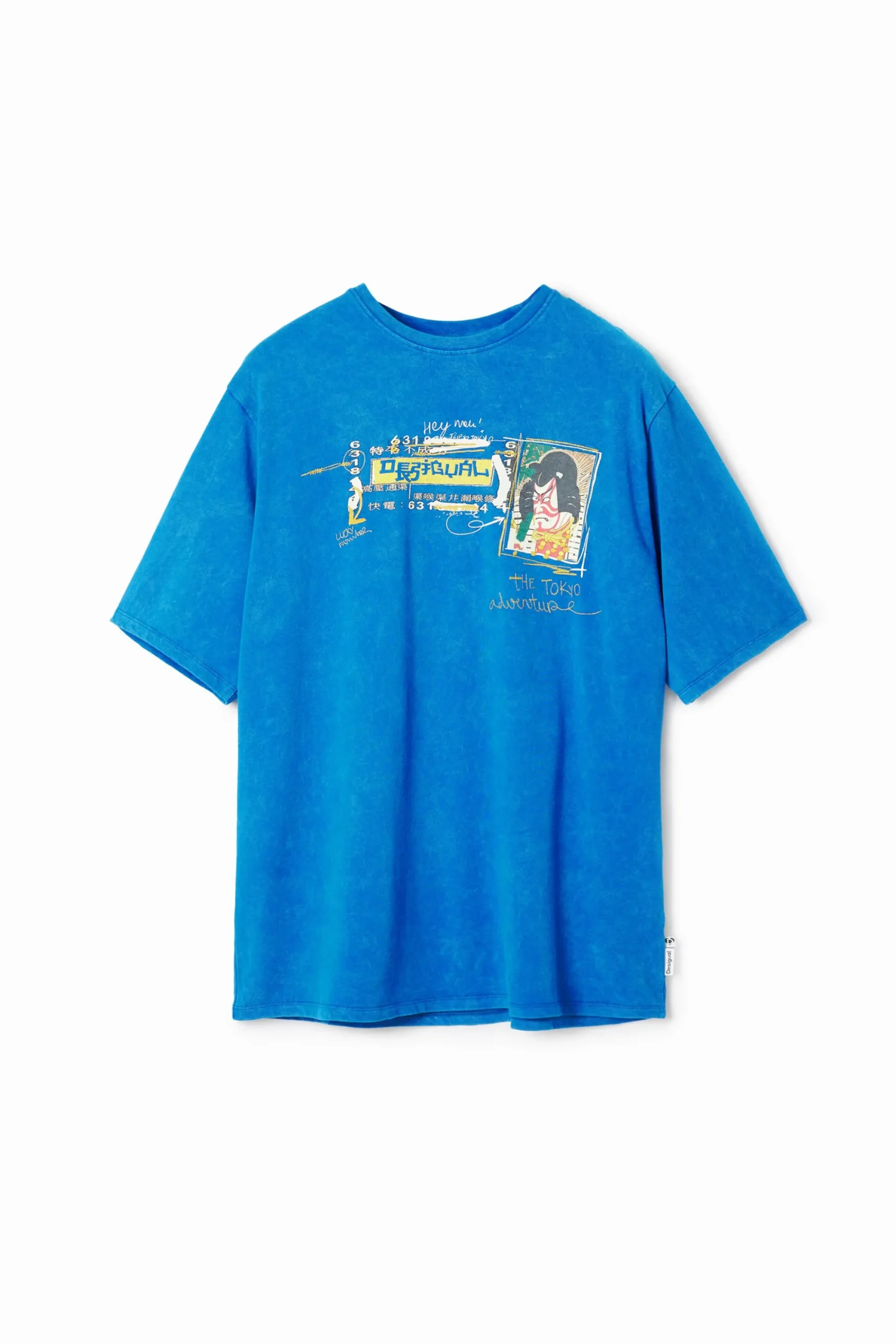 T-shirts<Desigual Camiseta de manga curta com ilustração