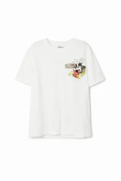 T-shirts<Desigual Camiseta de manga curta do Mickey Mouse com frase.