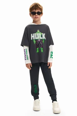 T-shirts E Camisas<Desigual Camiseta de manga dupla do Hulk