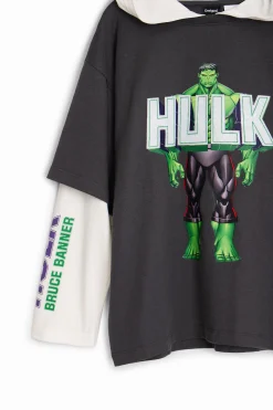 T-shirts E Camisas<Desigual Camiseta de manga dupla do Hulk