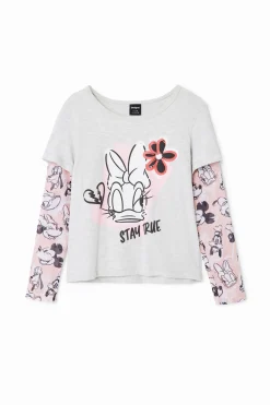 T-shirts E Camisas<Desigual Camiseta de manga dupla Daisy