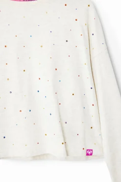 T-shirts E Camisas<Desigual Camiseta de manga longa com pontos