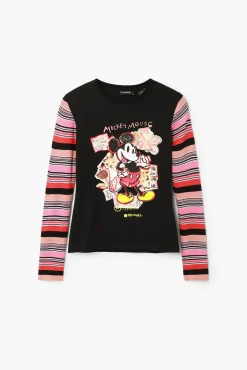 Camisas E Blusas|T-shirts<Desigual Camiseta de manga longa do Mickey