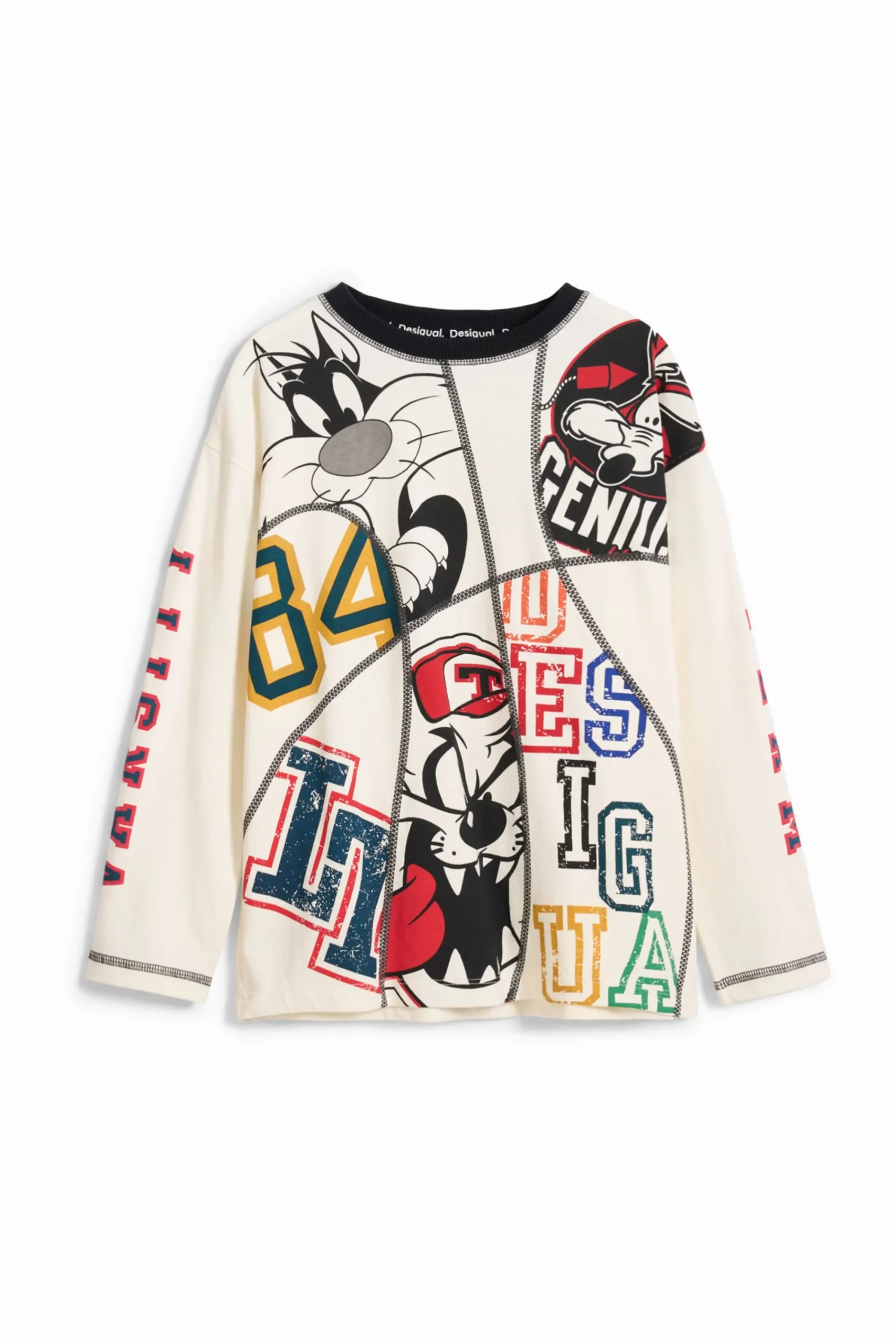 T-shirts E Camisas<Desigual Camiseta de manga longa Looney Tunes