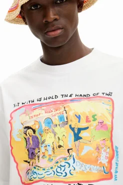 T-shirts<Desigual Camiseta de ponto fauv