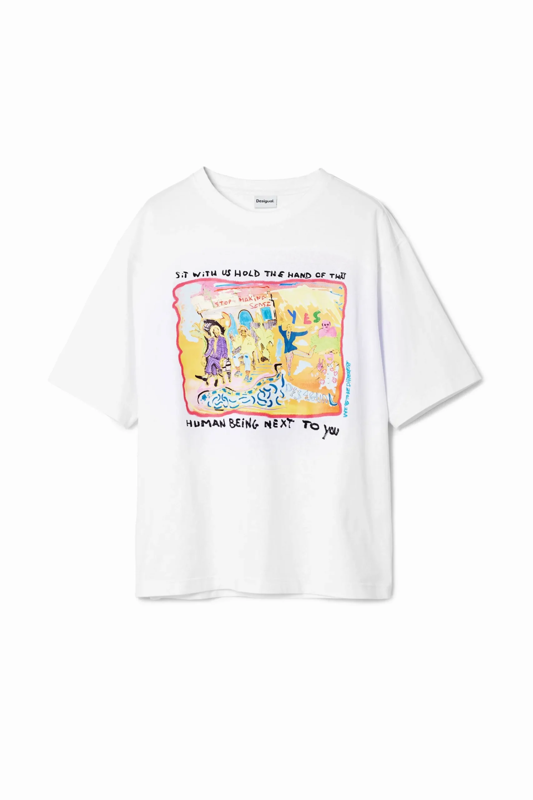 T-shirts<Desigual Camiseta de ponto fauv