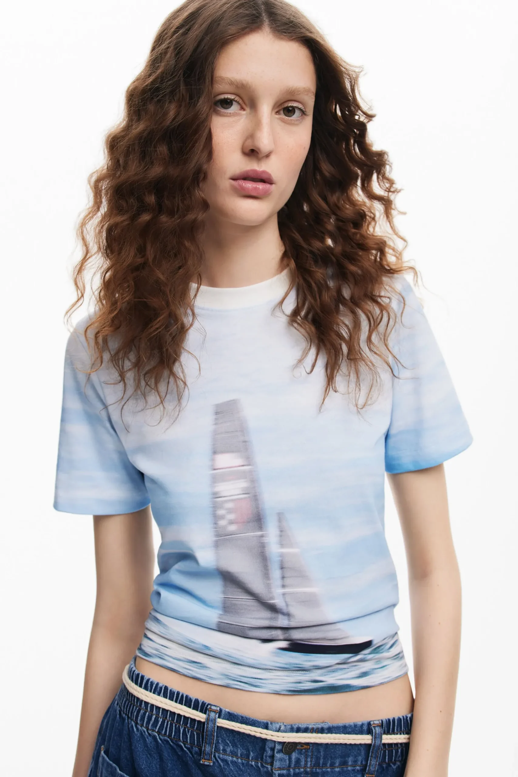 Camisas E Blusas|T-shirts<Desigual Camiseta de vela American Magic