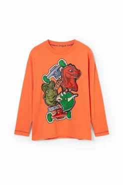 T-shirts E Camisas<Desigual Camiseta dinossauros