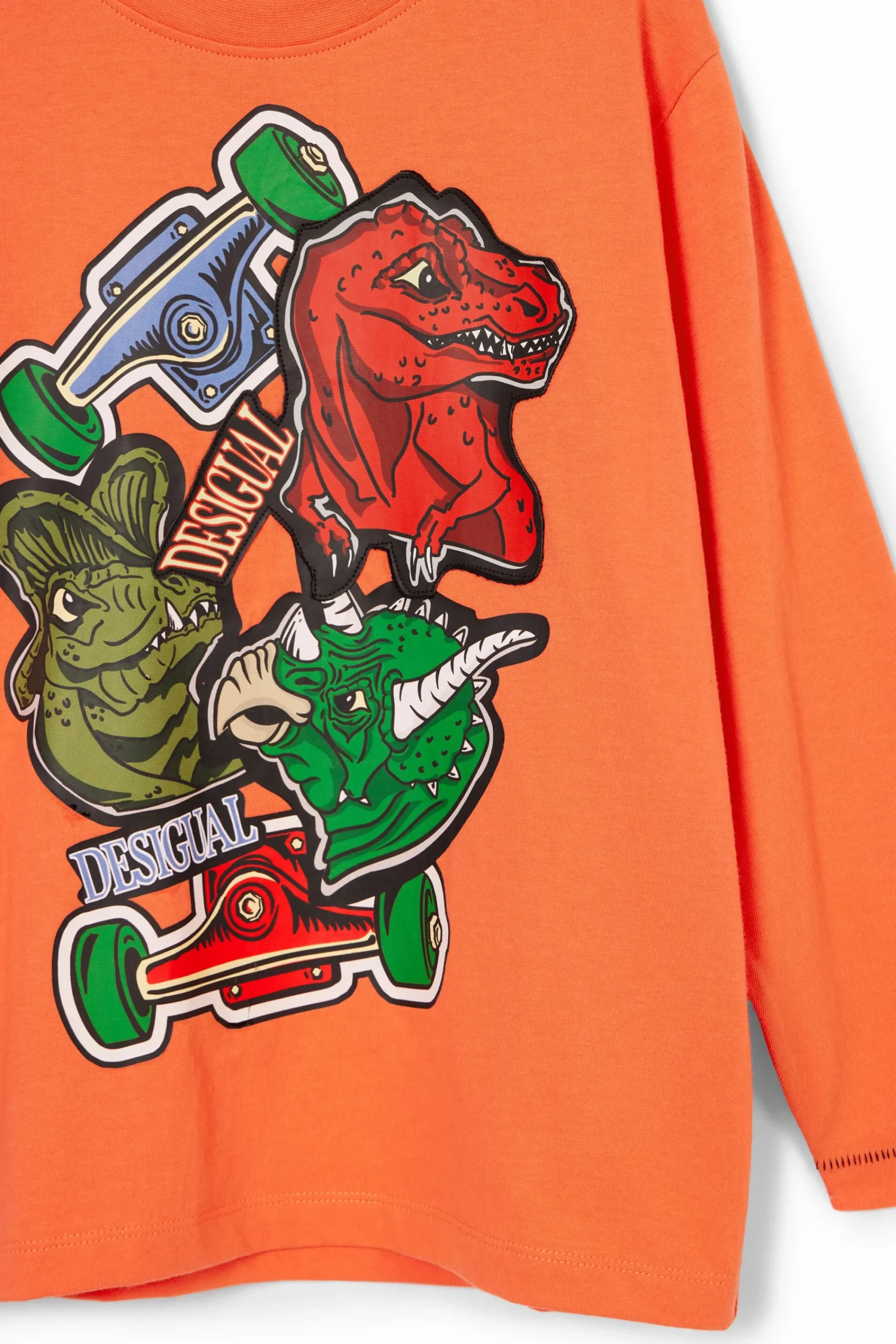 T-shirts E Camisas<Desigual Camiseta dinossauros