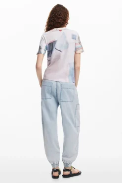 Camisas E Blusas|T-shirts<Desigual Camiseta estampada American Magic