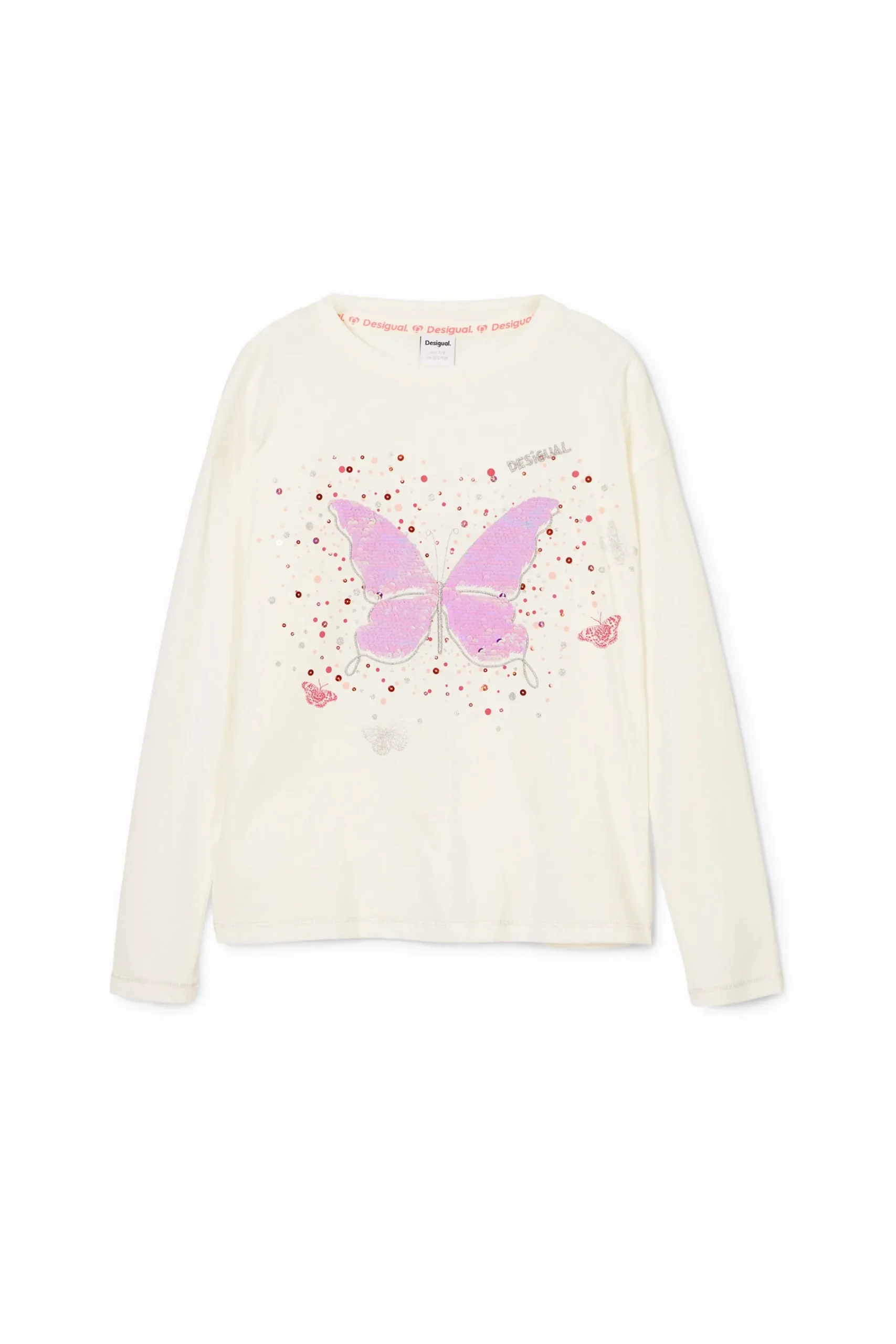 T-shirts E Camisas<Desigual Camiseta estampada com borboleta