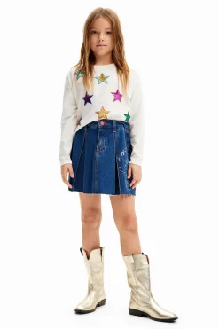 T-shirts E Camisas<Desigual Camiseta estampada com estrelas