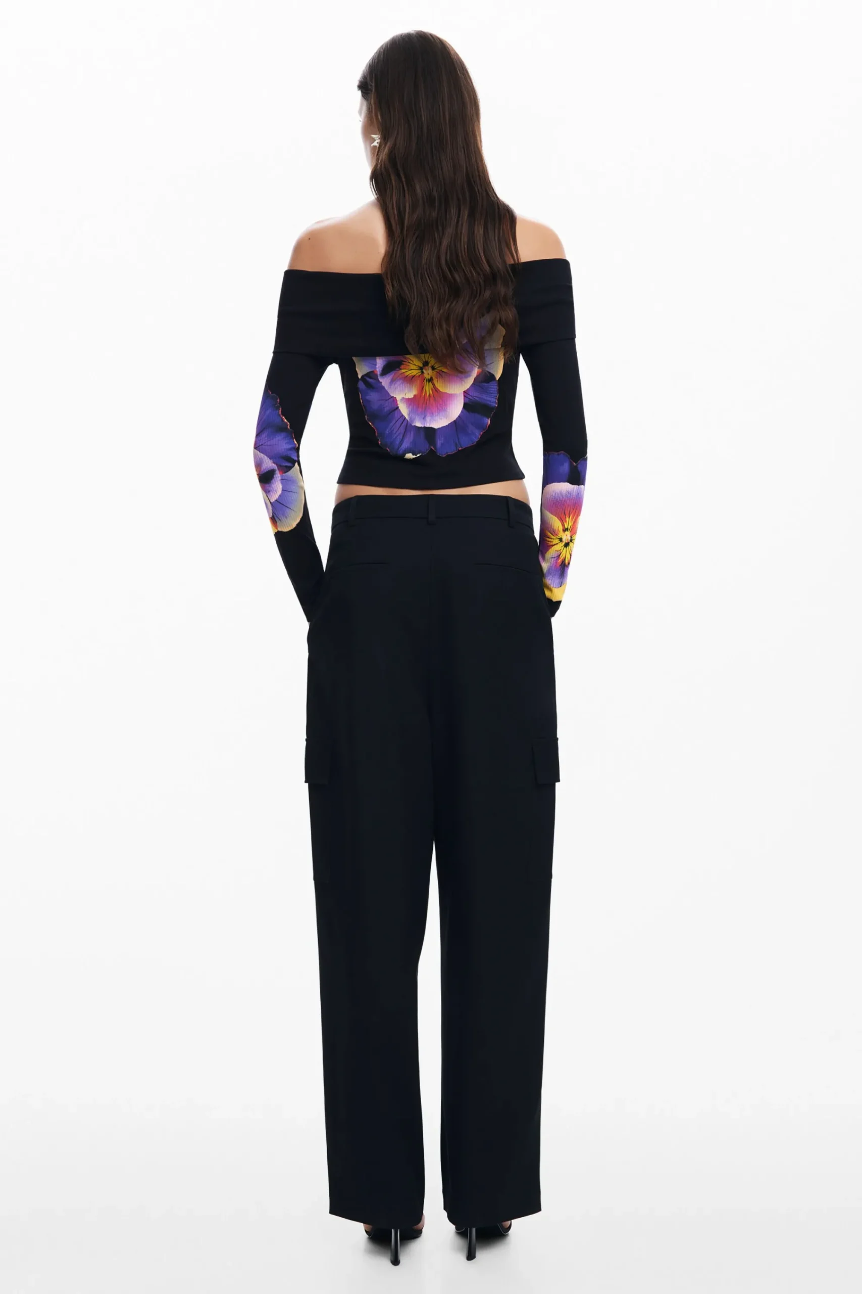 Roupa De Malha|Camisas E Blusas<Desigual Camiseta estampada com flores M. Christian Lacroix