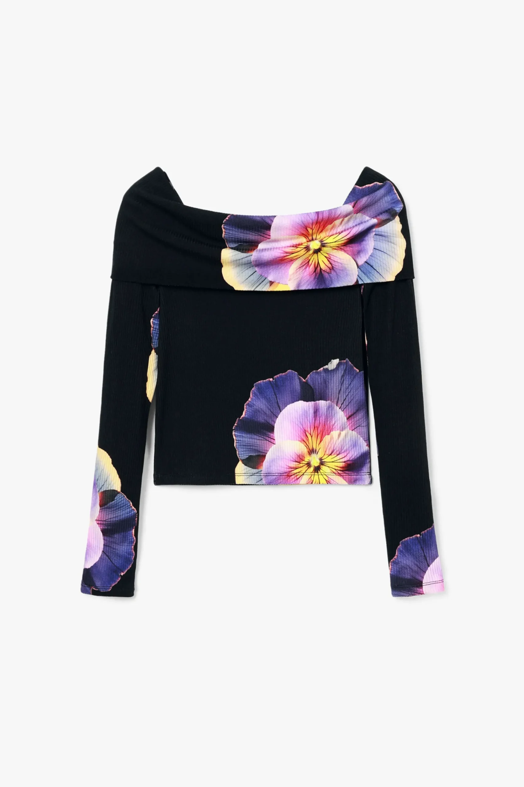 Roupa De Malha|Camisas E Blusas<Desigual Camiseta estampada com flores M. Christian Lacroix
