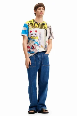 T-shirts<Desigual Camiseta estilo Japão