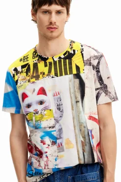 T-shirts<Desigual Camiseta estilo Japão