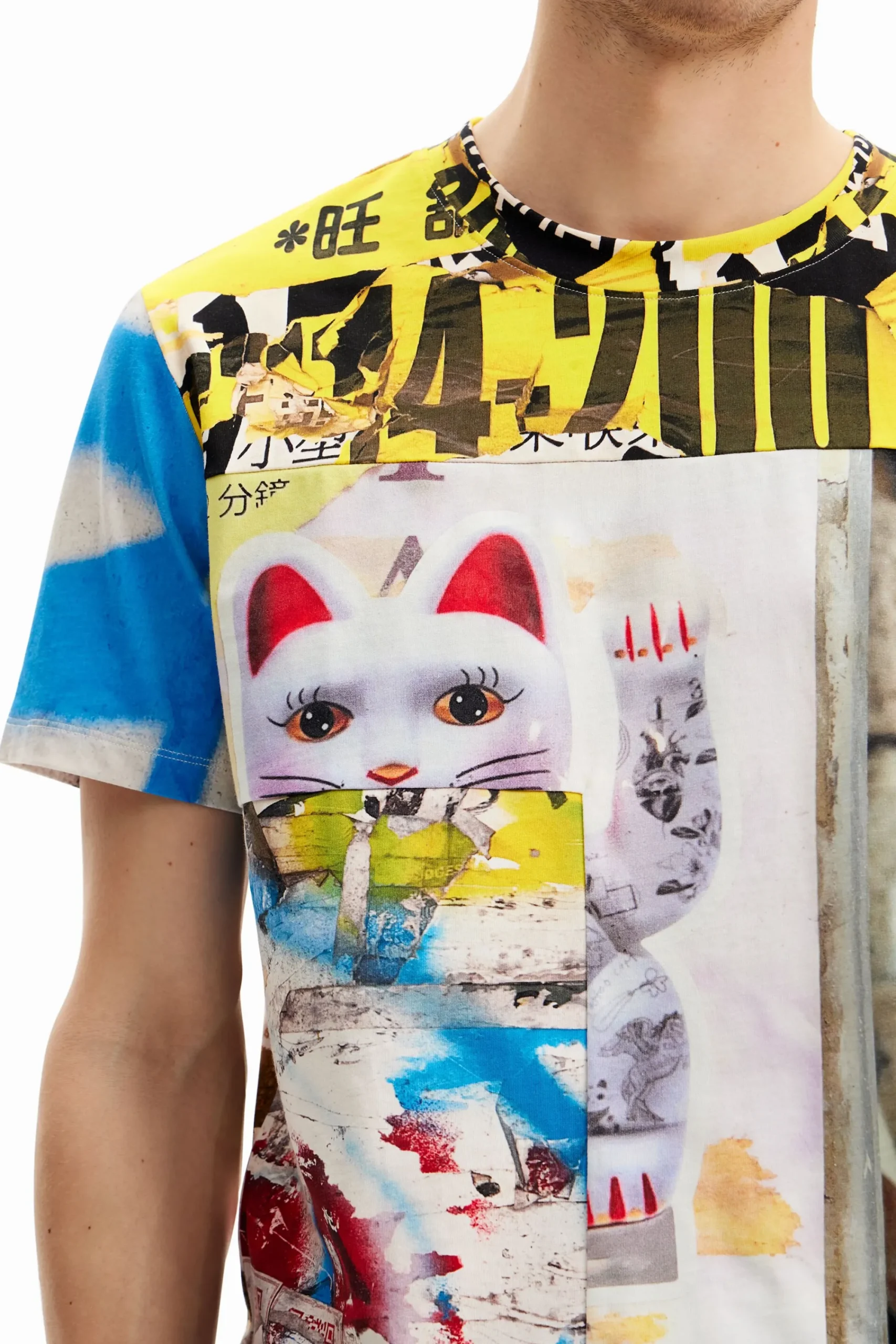 T-shirts<Desigual Camiseta estilo Japão