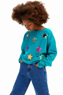 T-shirts E Camisas<Desigual Camiseta estrelas coloridas
