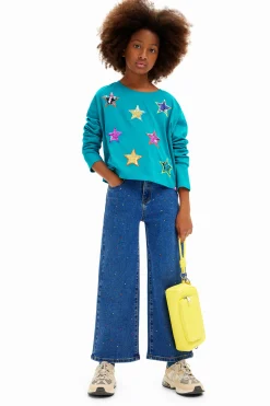 T-shirts E Camisas<Desigual Camiseta estrelas coloridas