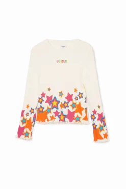 T-shirts E Camisas<Desigual Camiseta estrelas coloridas