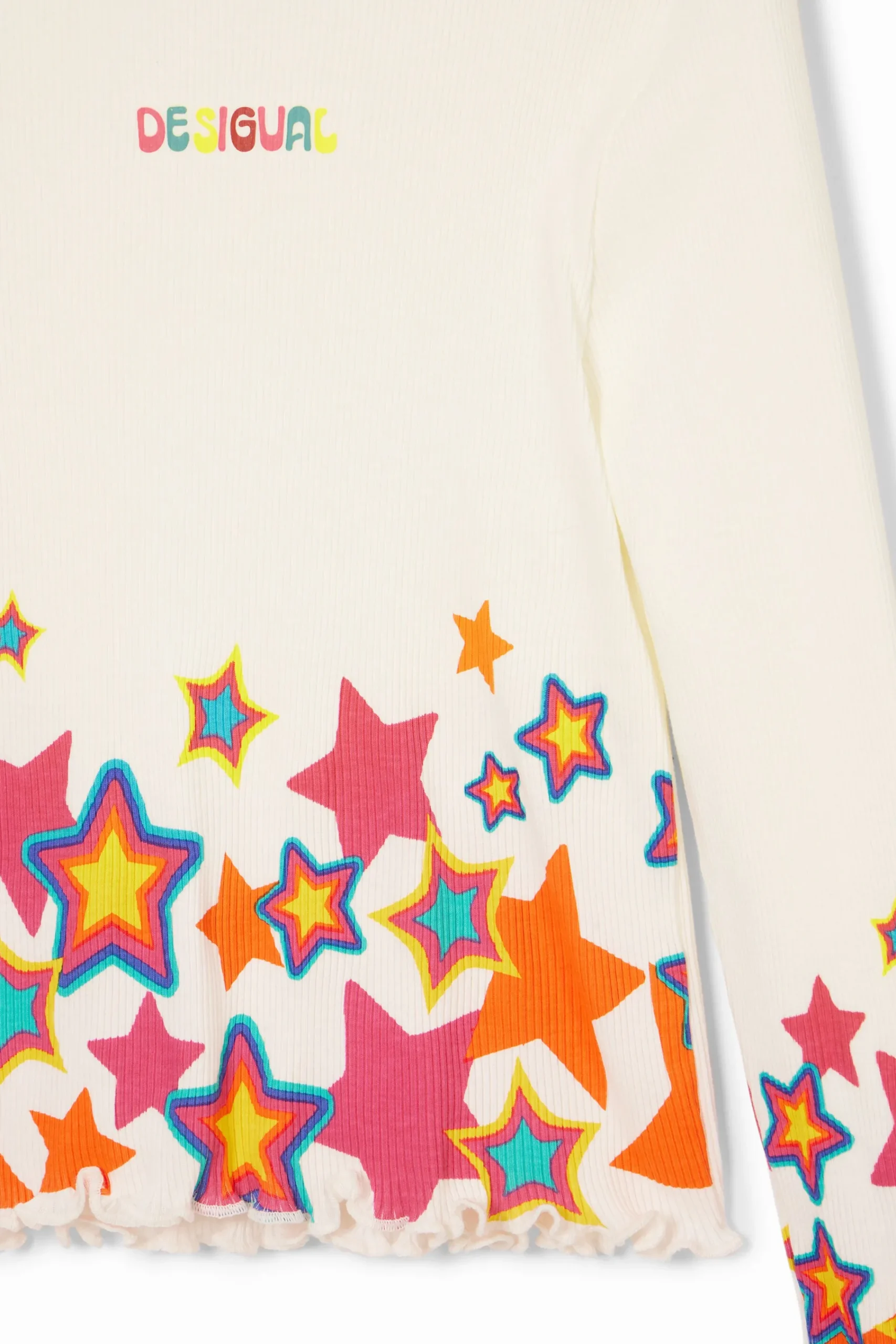 T-shirts E Camisas<Desigual Camiseta estrelas coloridas