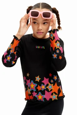 T-shirts E Camisas<Desigual Camiseta estrelas
