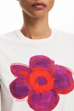 Camisas E Blusas|T-shirts<Desigual Camiseta floral