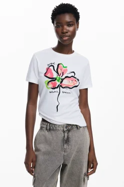 Camisas E Blusas|T-shirts<Desigual Camiseta floral