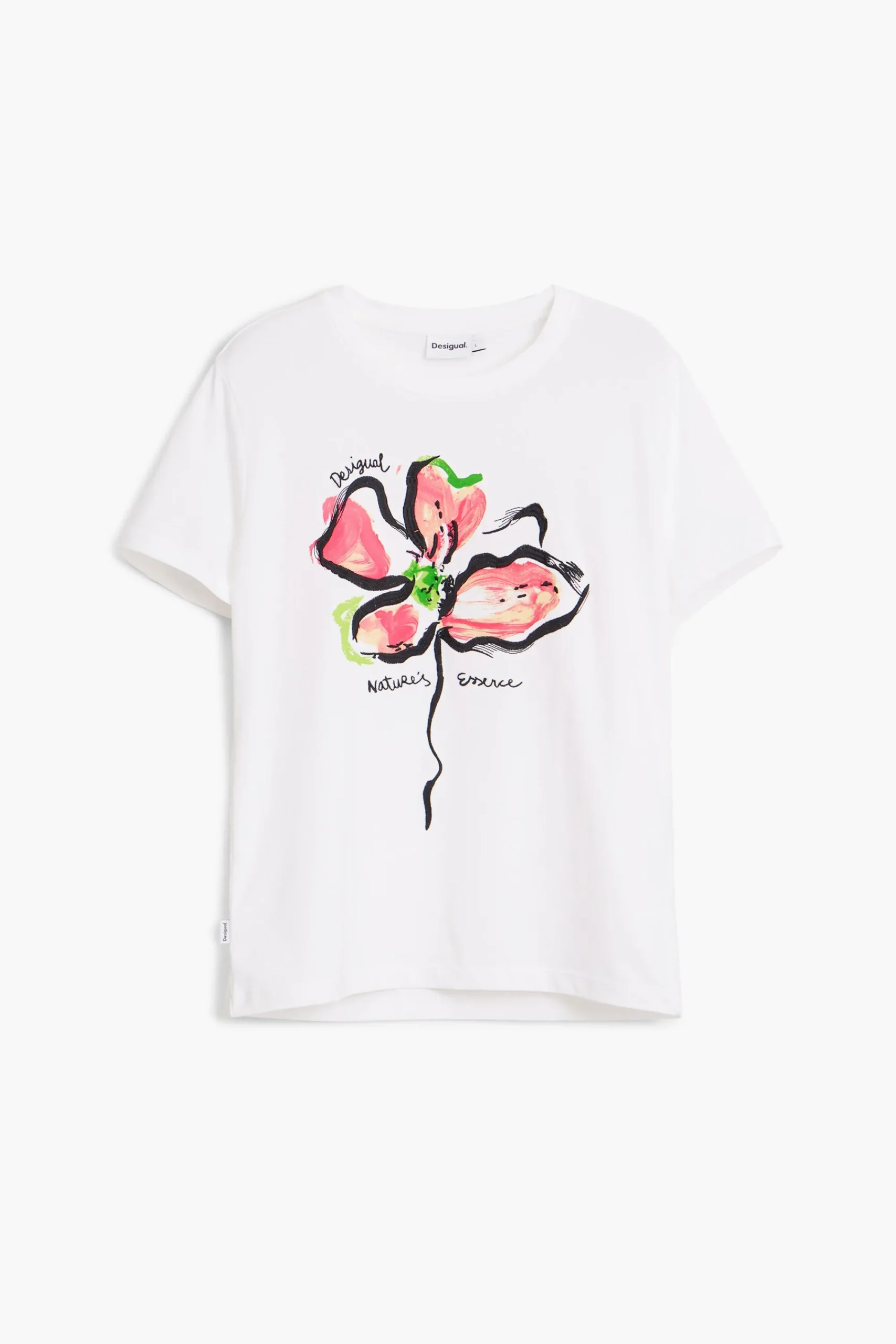 Camisas E Blusas|T-shirts<Desigual Camiseta floral