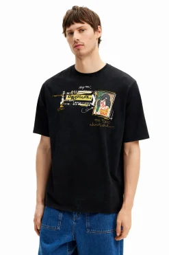 T-shirts<Desigual Camiseta ilustração estilo japonê s
