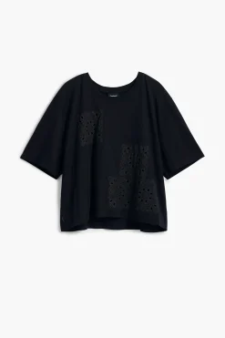 Camisas E Blusas|T-shirts<Desigual Camiseta lisa detalhes