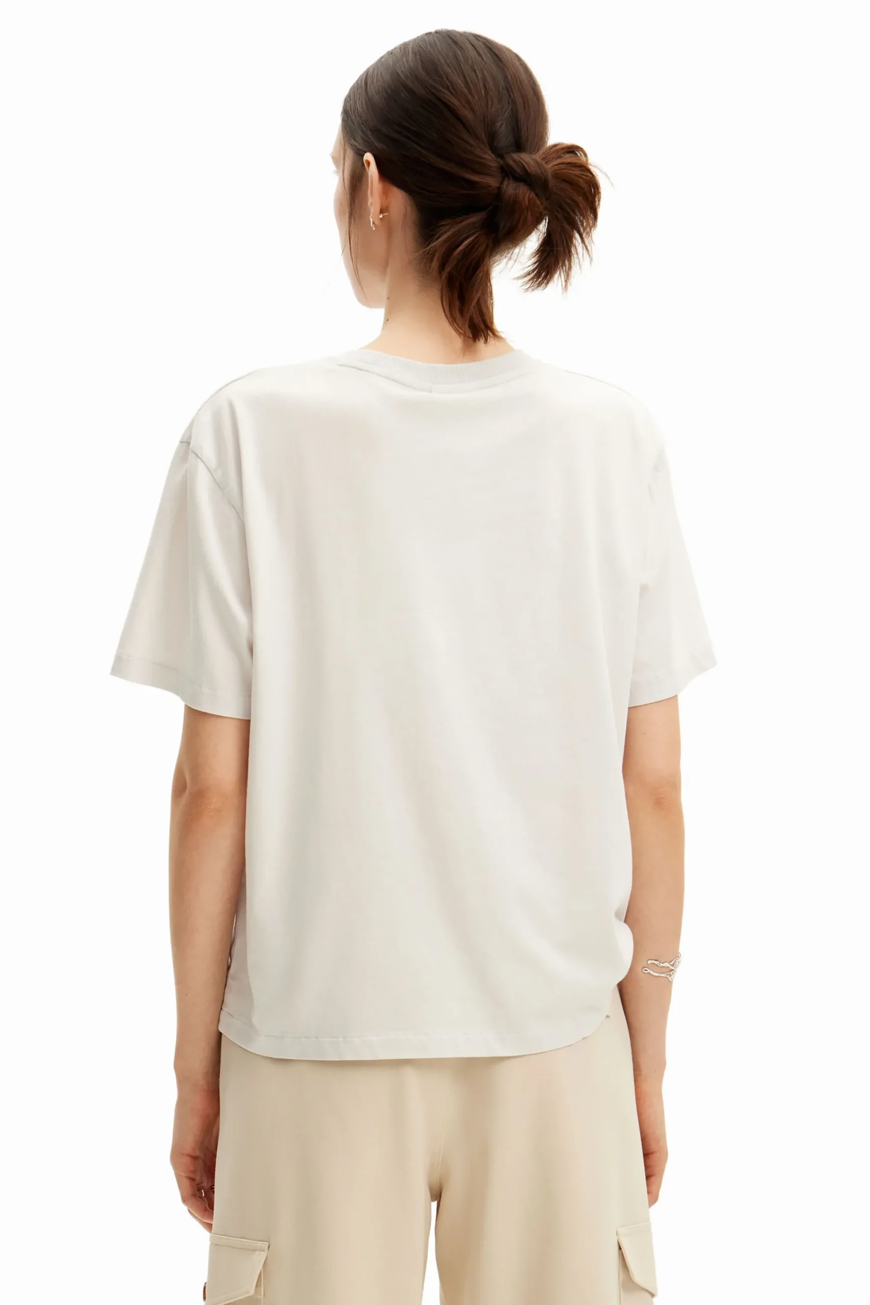 Camisas E Blusas|T-shirts<Desigual Camiseta lisa ilustração