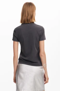 Camisas E Blusas|T-shirts<Desigual Camiseta lisa texto
