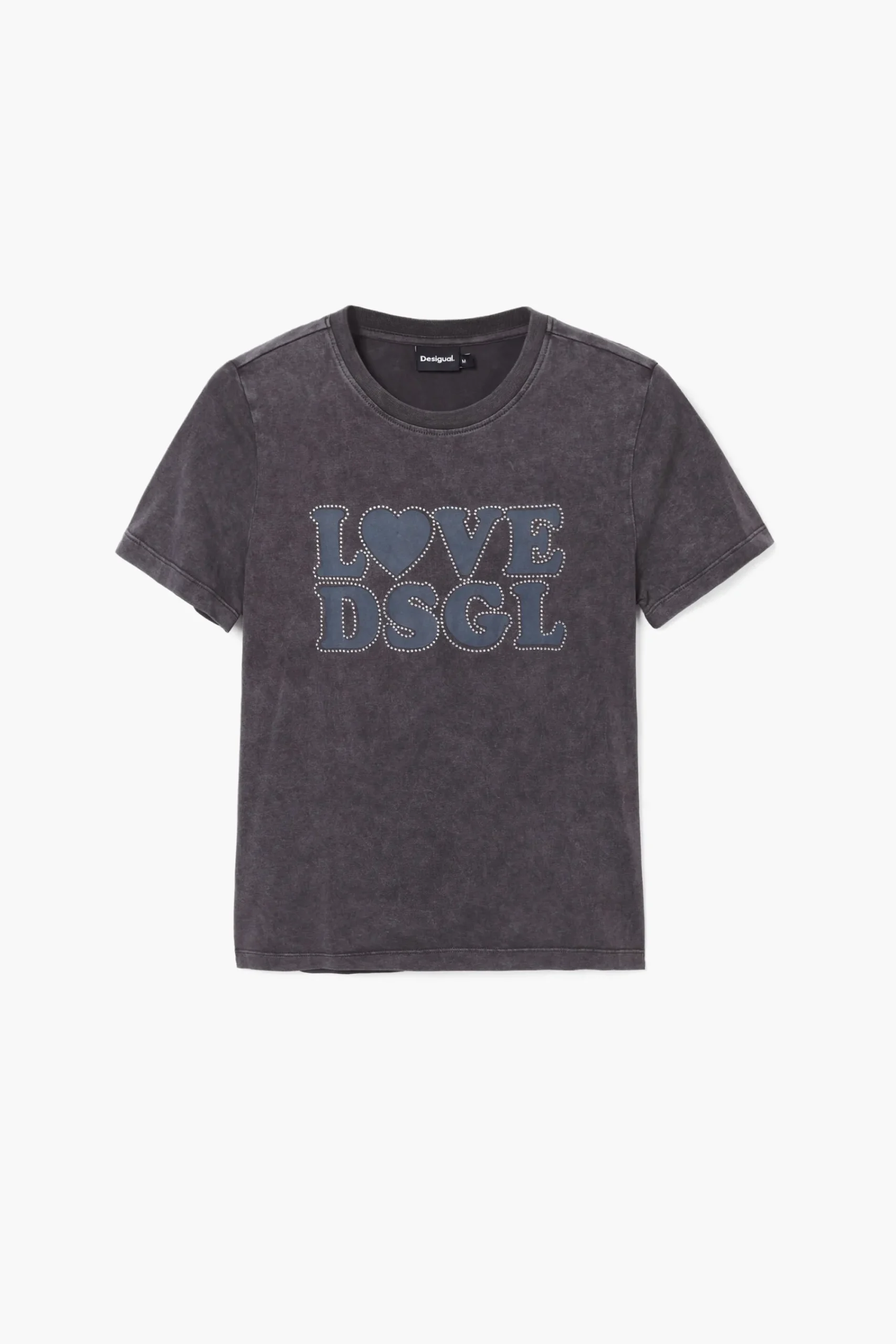 Camisas E Blusas|T-shirts<Desigual Camiseta lisa texto