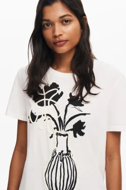 Camisas E Blusas|T-shirts<Desigual Camiseta lisa vaso