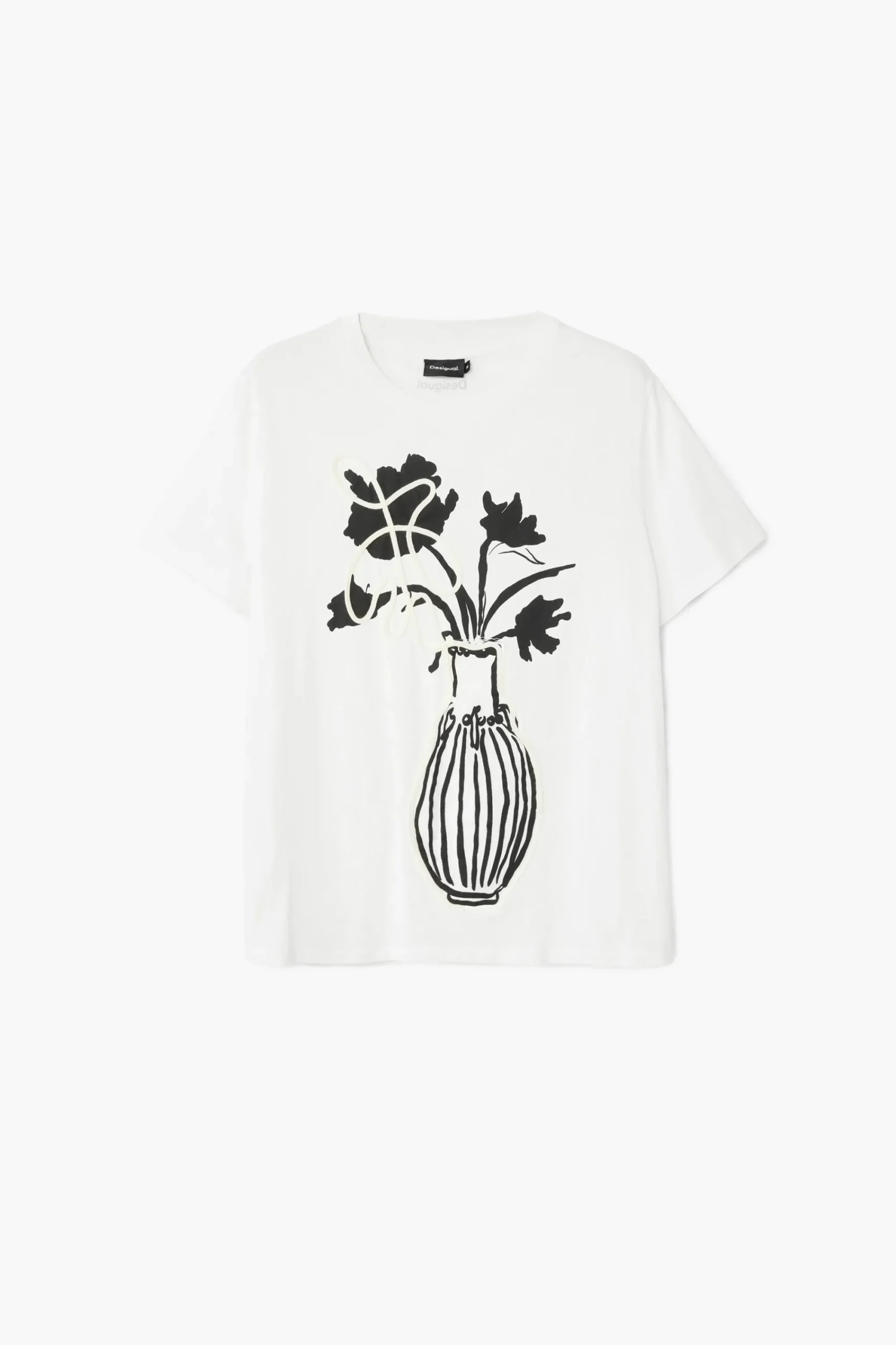 Camisas E Blusas|T-shirts<Desigual Camiseta lisa vaso