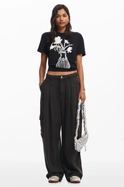 Camisas E Blusas|T-shirts<Desigual Camiseta lisa vaso