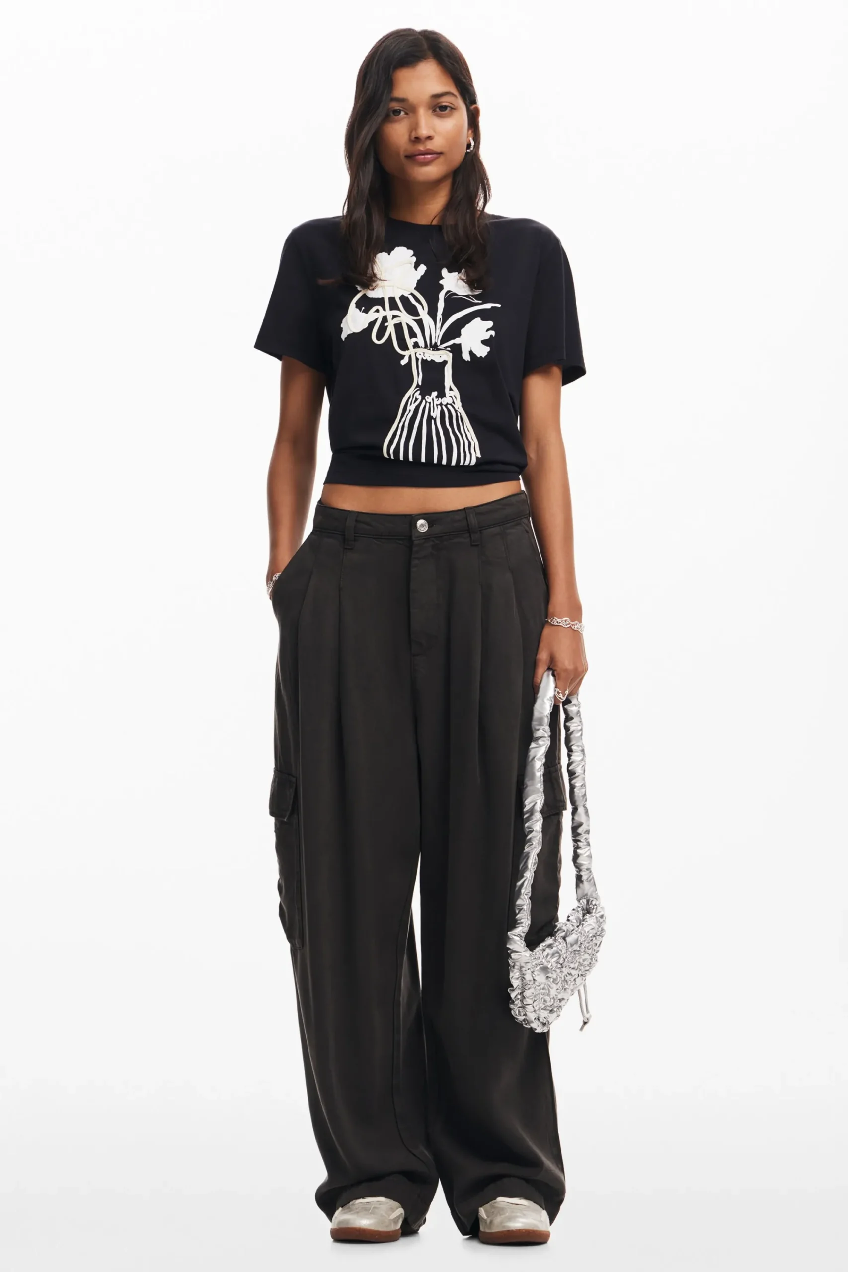 Camisas E Blusas|T-shirts<Desigual Camiseta lisa vaso