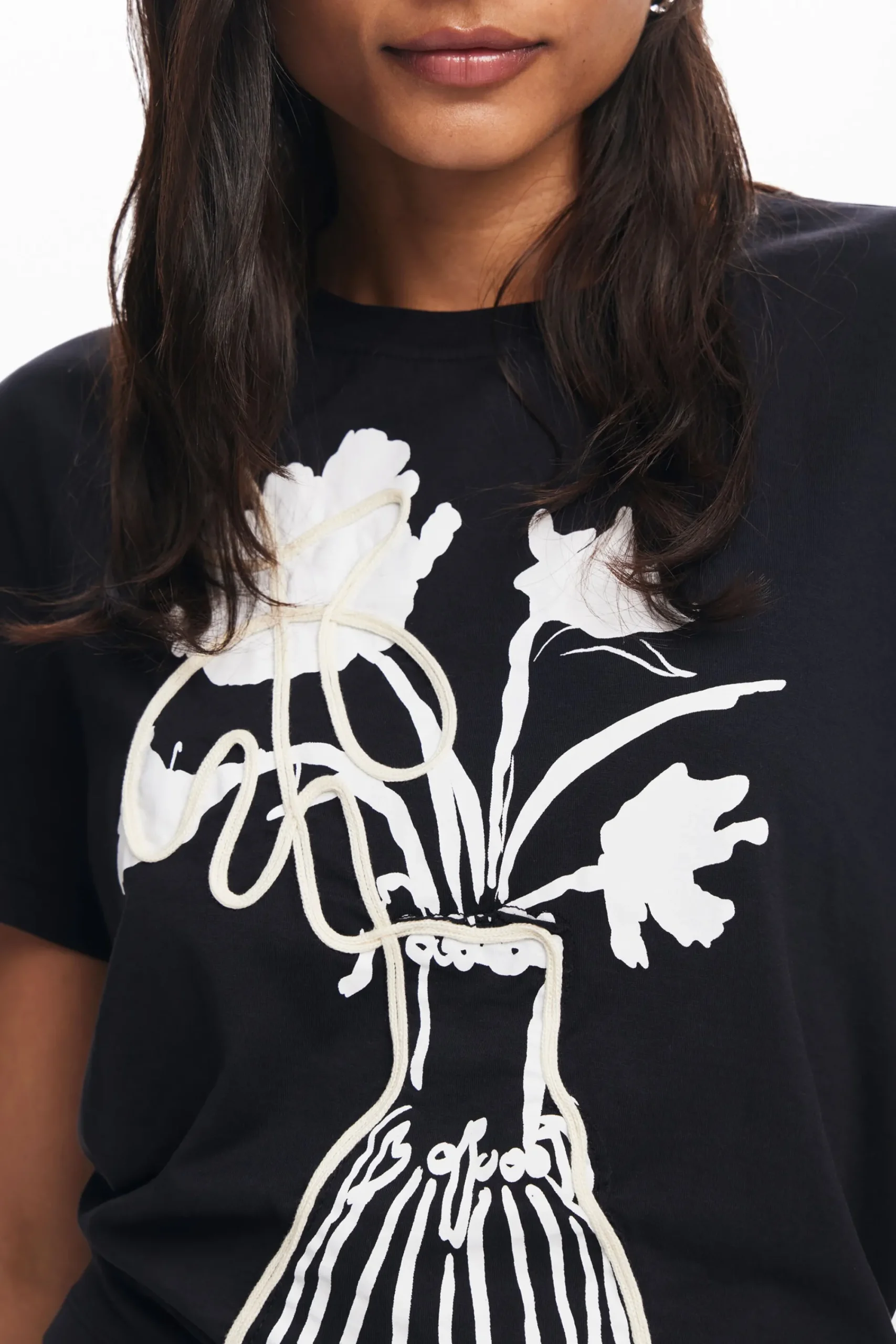 Camisas E Blusas|T-shirts<Desigual Camiseta lisa vaso